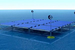 توسعه پلتفرم شناور اقیانوسی برای تولید برق از امواج، باد و خورشید