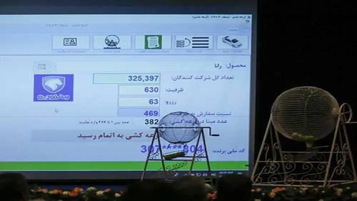 نتایج قرعه کشی پیش فروش ایران خودرو اعلام شد+نتایج