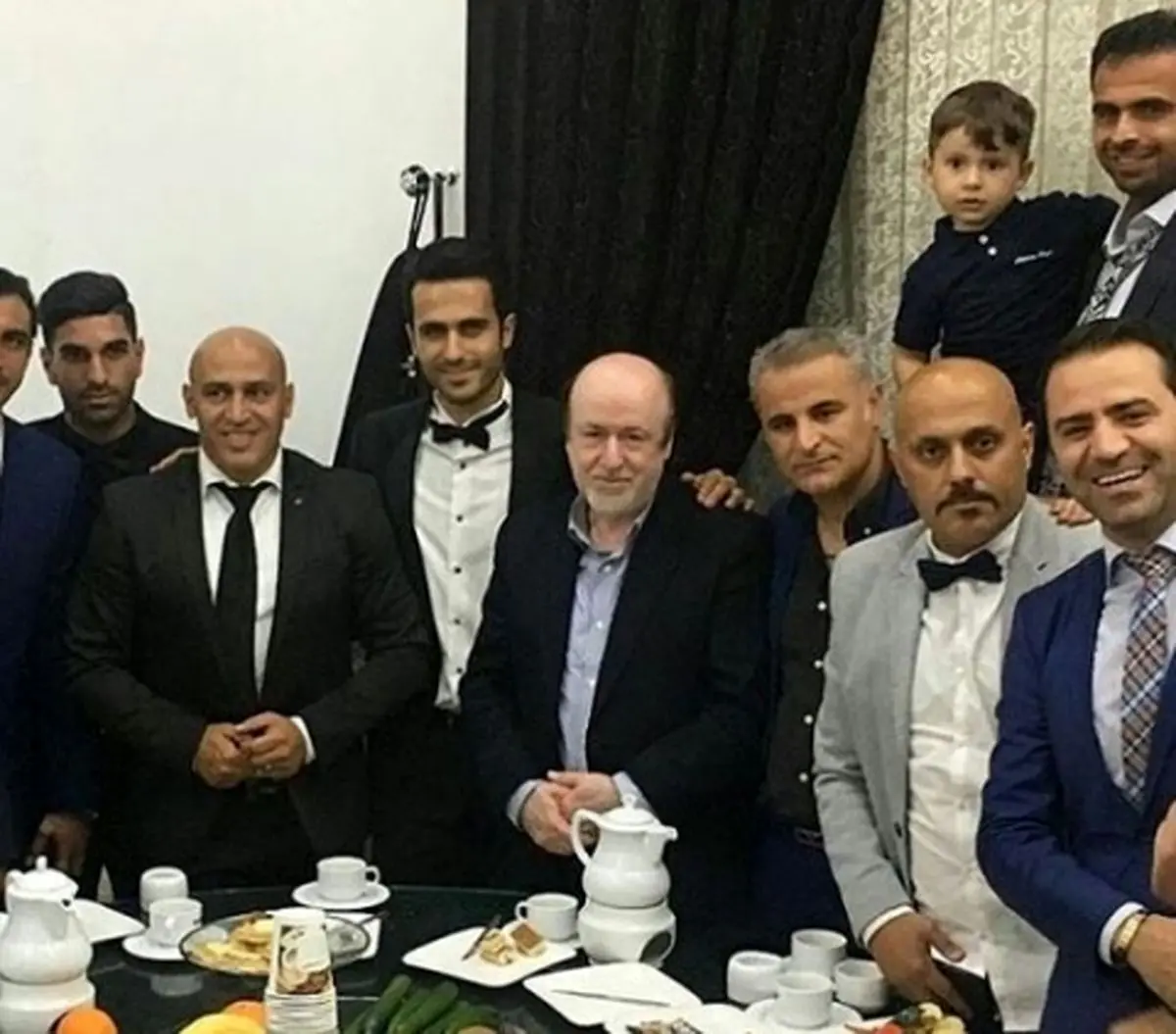 استقلالی ها در مراسم عروسی علی قربانی+عکس