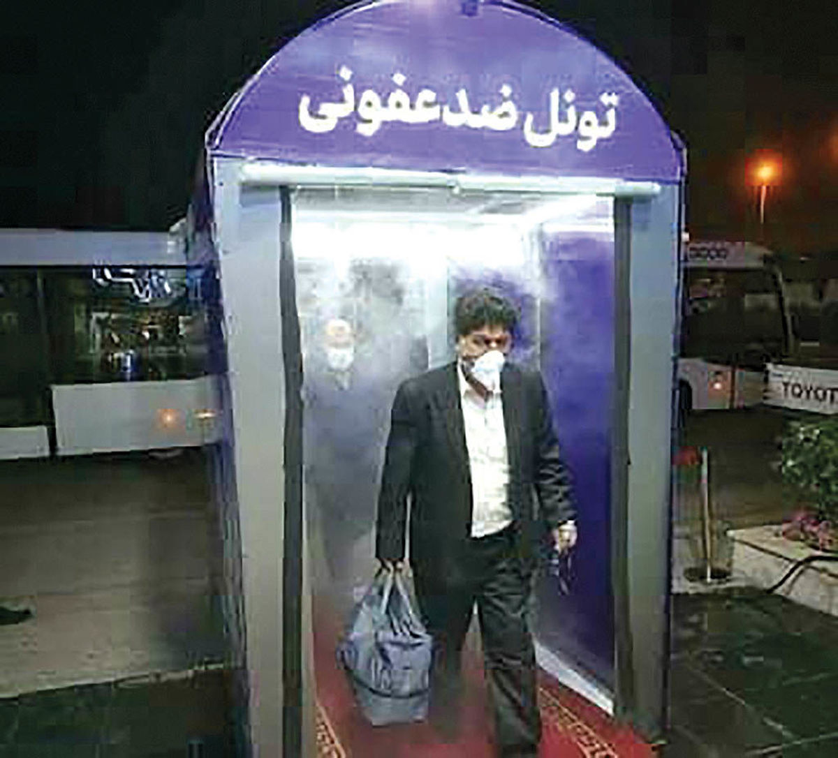 هشدار در خصوص استفاده از تونلهای ضدعفونیکننده