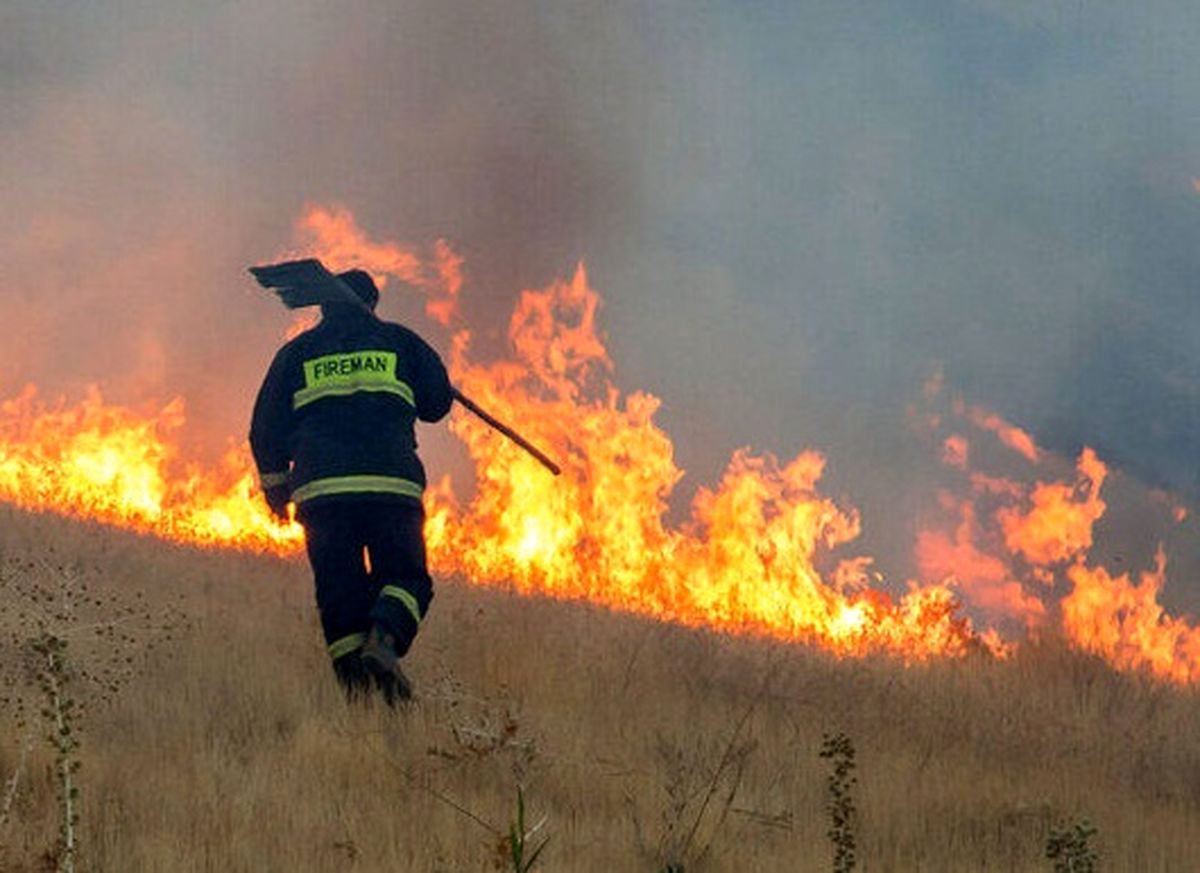 یک و نیم هکتار از اراضی شمیرانات در آتش سوخت