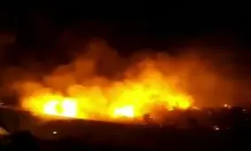 یک پارک دیگر تهران آتش گرفت/ این بار حریق به جان بوستان جوانمردان افتاد