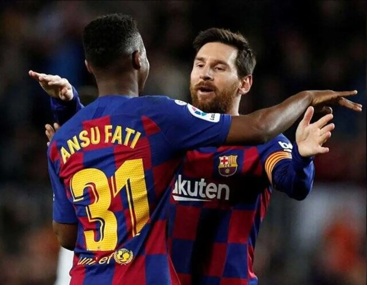 برتری بارسلونا مقابل حریف انتهای جدولی با درخشش مسی و فاتی
