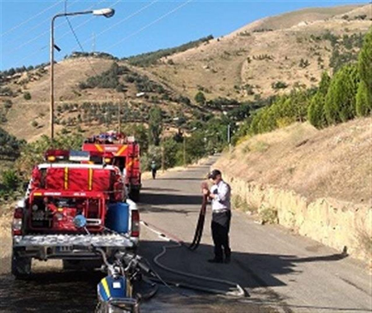 مهار به موقع آتشسوزی در پارک آبیدر