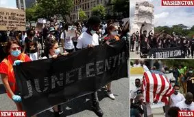 "پاپان برده‌داری" میلیون‌ها آمریکایی را به خیابان‌ها کشاند