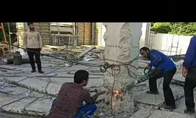 ساخت بنای غیر قانونی رئیس جمهور در جماران! + فیلم تخریب