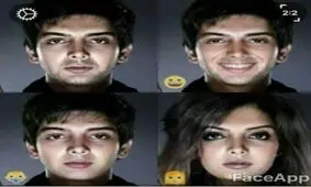 فیس‌آپ جالب و دیدنی هنرمندان