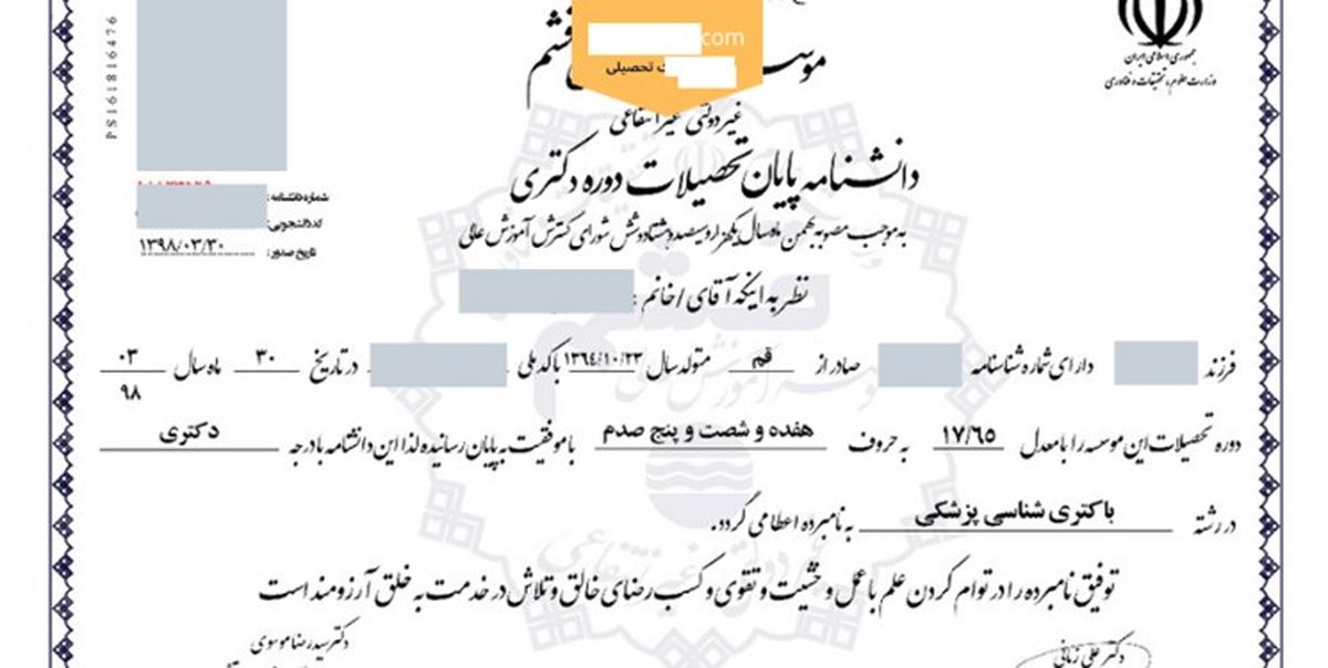 مدرک تحصیلی از سیکل تا دکتری فروخته میشود/ پیشرفت شغلی و اجتماعی از میانبر جاده خاکی