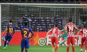 بارسلونا در شب ۷۰۰ گله شدن مسی به اتلتیکومادرید هم امتیاز داد