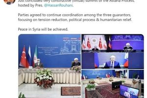 ظریف: صلح در سوریه حاصل خواهد شد