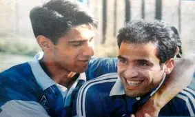 علیرضا منصوریان وقتی مو داشت!/عکس