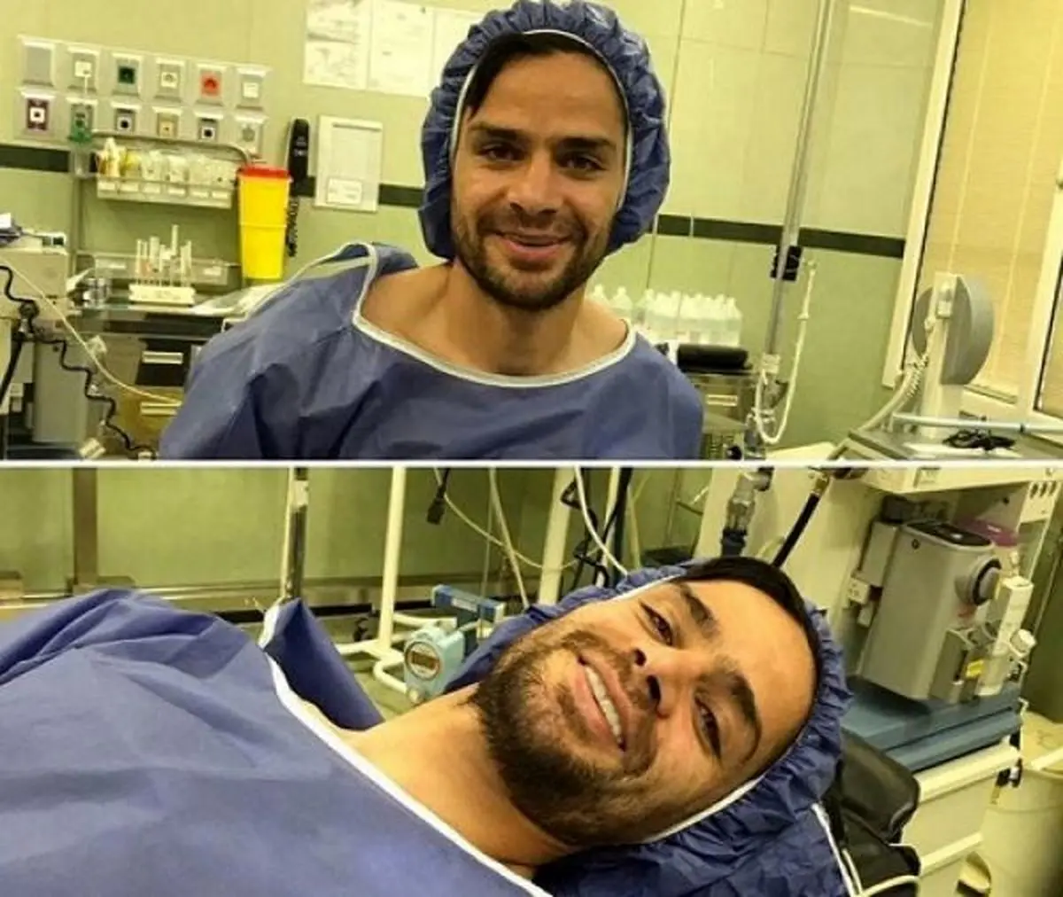 تصویری از هافبک پرسپولیس در اتاق عمل