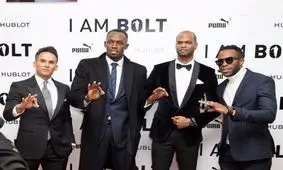 سریع‌ترین مرد جهان قبر دوستش را کند+عکس