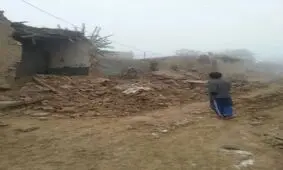 خسارتهای زلزله در روستای فخرالدین بجنورد