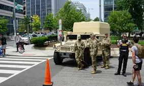 آماده‌باش گارد ملی واشنگتن برای حفاظت از بناهای یادبود