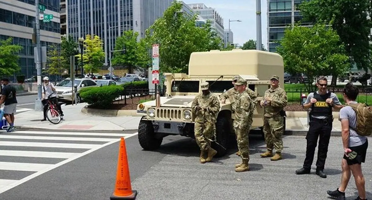 آماده‌باش گارد ملی واشنگتن برای حفاظت از بناهای یادبود