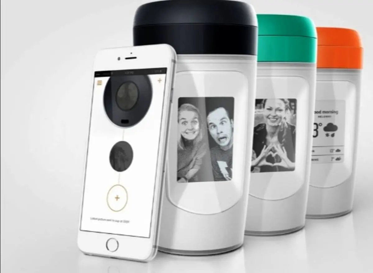 این لیوان قهوه عکس‌های دلخواه‌تان را پخش می‌کند + تصاویر