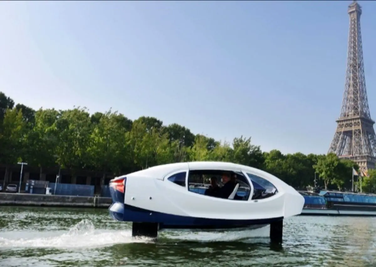 خودروی جذابی که روی آب حرکت می‌کند + تصاویر
