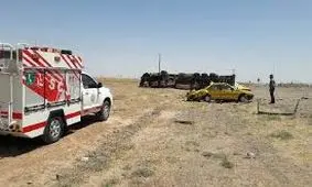 ترکیدن لاستیک تریلی، جان سه نفر را گرفت