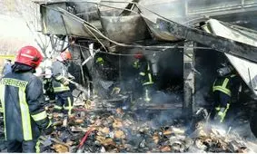 کوچه برلن تهران آتش گرفت