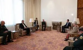 دیدار رئیس ستاد کل نیروهای مسلح با بشار اسد در سوریه