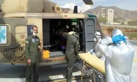 پرواز بالگرد اورژانس برای نجات پسر ۳ ساله ملکانی
