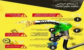 کرونا همین‌جاست؛ اینجوری بنزین نزن!