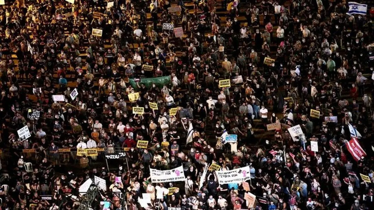 تظاهرات هزاران اسرائیلی علیه عملکرد دولت نتانیاهو