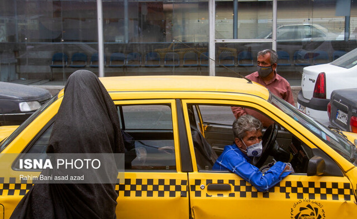 برخورد سازمان تاکسیرانی با رانندگان بدون ماسک