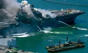 آیا انفجار ناو «بونهام ریچارد» به سرنوشت جت «E-A11» دچار می‌شود؟/ چهار فرضیه محتمل