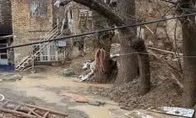 خسارت باران در شهرستان‌های ماه‌نشان و ابهر