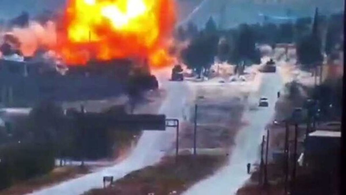 افراد مسلح پشت هدف‌گیری گشتی روسیه - ترکیه با بمب هستند
