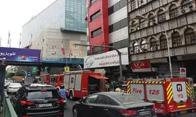 حریق در طبقه اول پاساژ علاءالدین