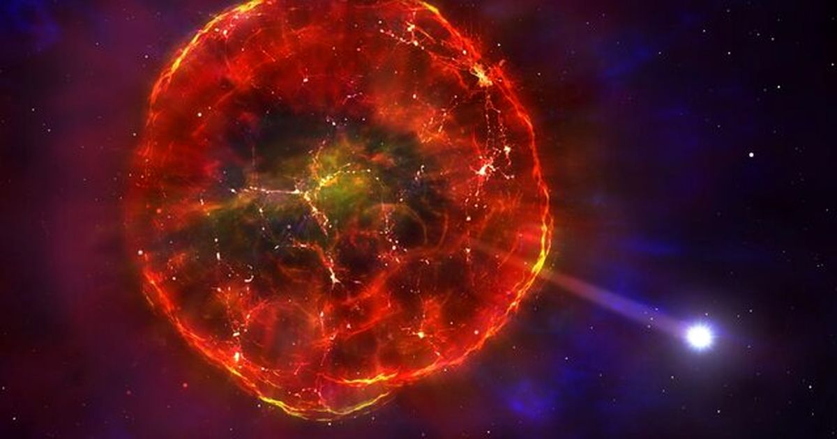 ستاره‌ای که پس از انفجار "ابرنواختر" زنده ماند