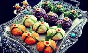 طرز تهیه سالاد توپی رنگارنگ مجلسی