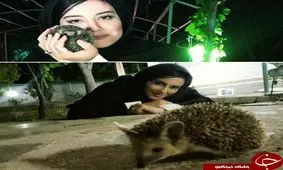 آشا محرابی و حیوان خانگی عجیب اش! +عکس
