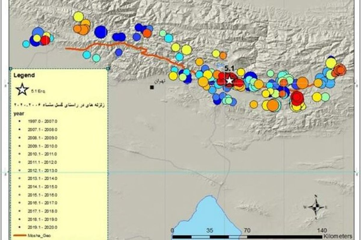 علت ایجاد زلزله فیروزکوه/ شرق تهران زلزله‌خیزتر از غرب آن است