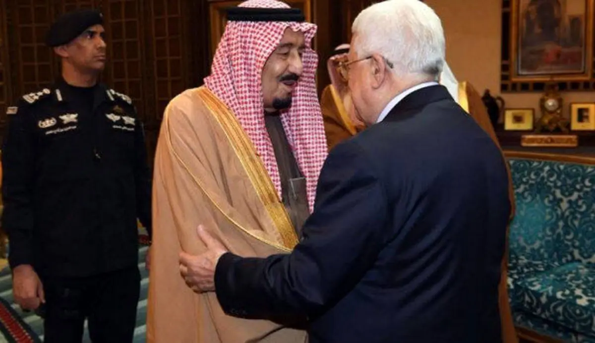 تاکید ملک سلمان بر عمق روابط عربستان و فلسطین در گفتگو با عباس