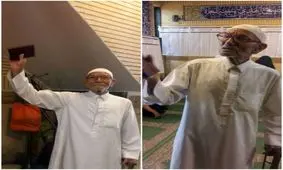 حضور مرد 96 ساله در انتخابات سال 96