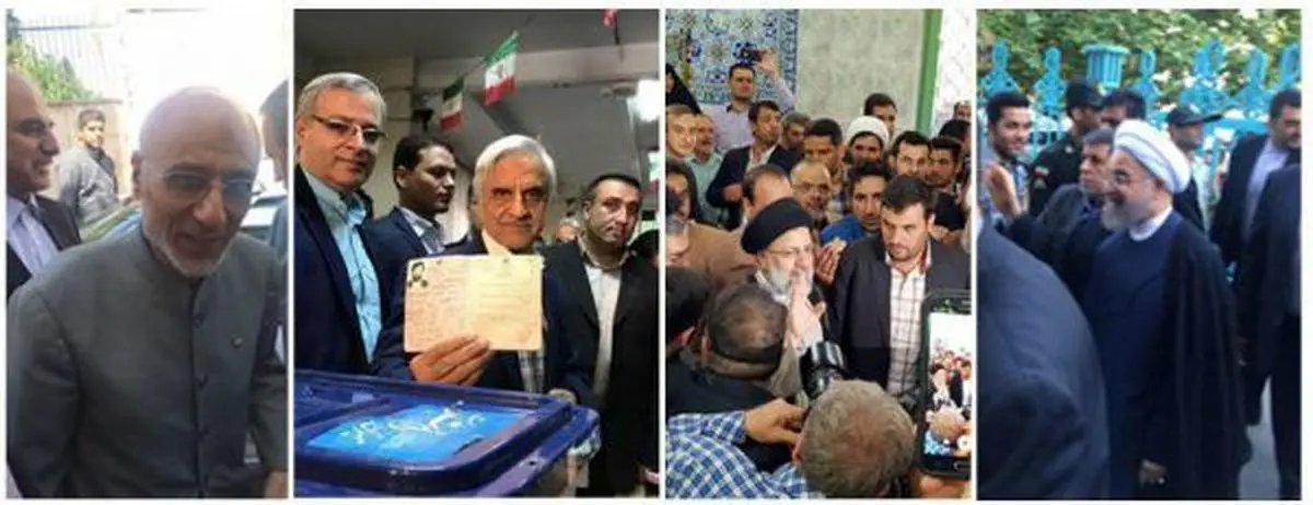 چهار نامزد ریاست جمهوری در کدام شعبه رای دادند؟