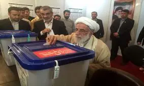 آیت الله جنتی در انتخابات شرکت کرد