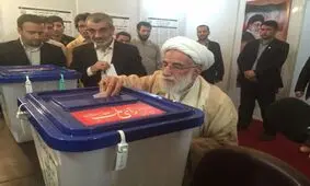 آیت الله جنتی در انتخابات شرکت کرد