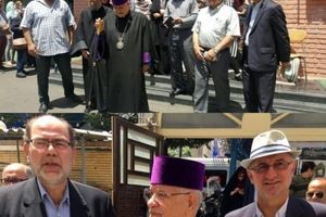 اسقف اعظم ارامنه تهران پای صندوق رای