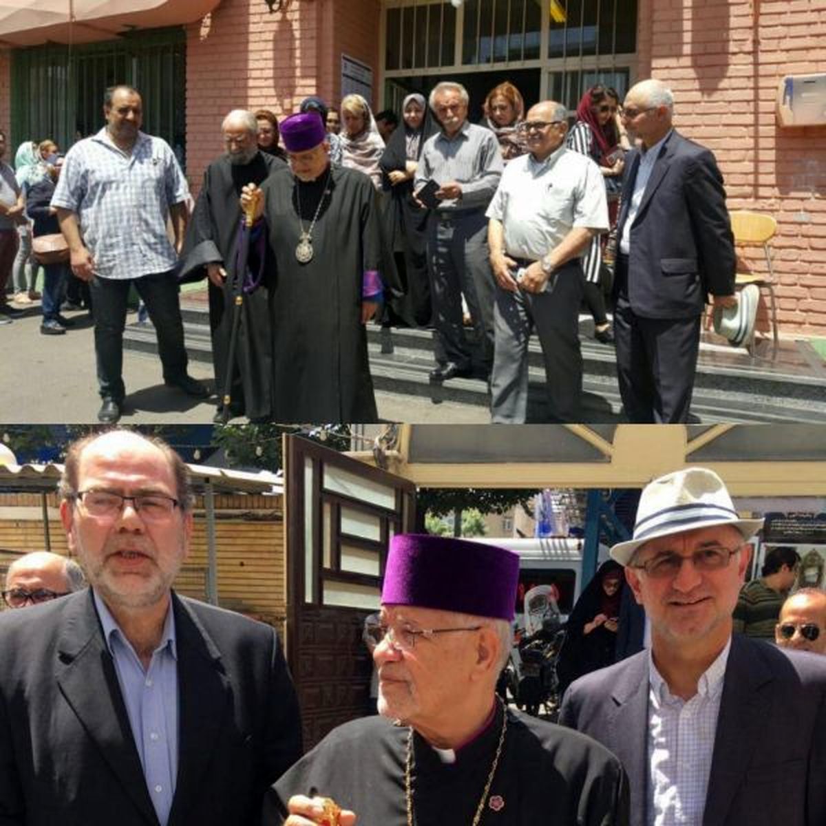 اسقف اعظم ارامنه تهران پای صندوق رای