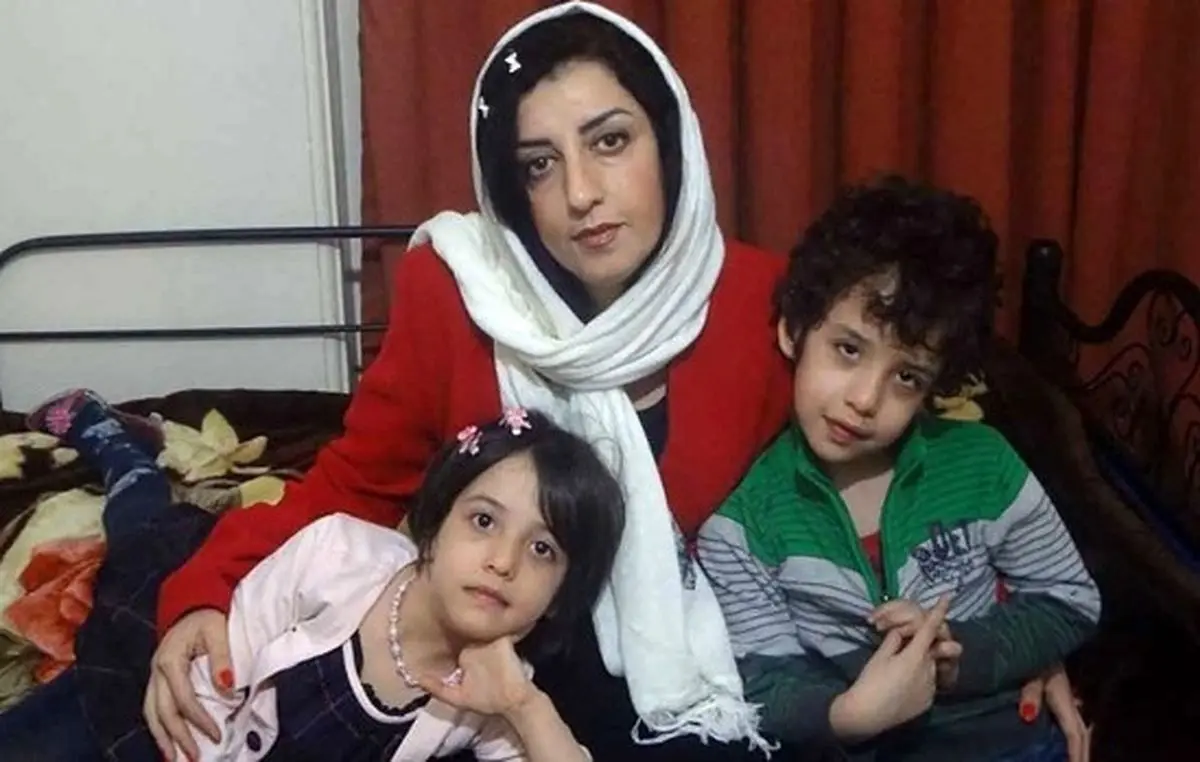نرگس محمدی می‌تواند با فرزندانش تماس تلفنی بگیرد