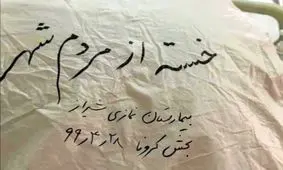 پیام پرستار شیرازی: خسته‌ام از مردم شهر...