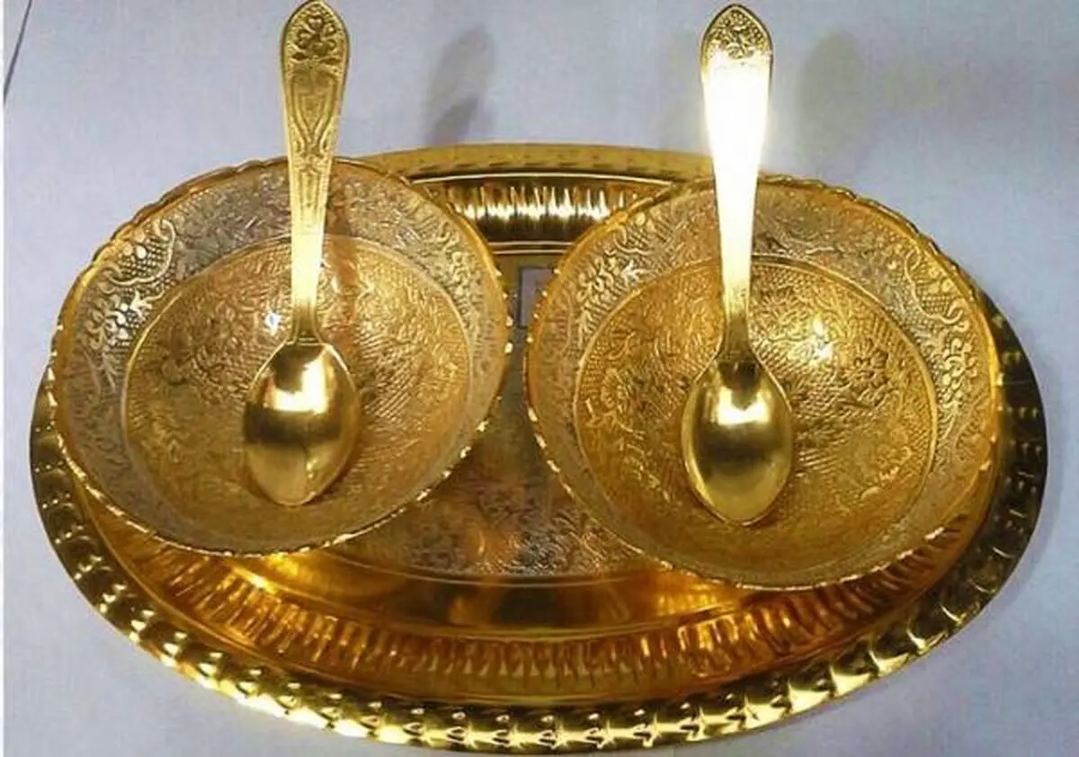 برق انداختن ظروف برنجی با رب گوجه فرنگی!