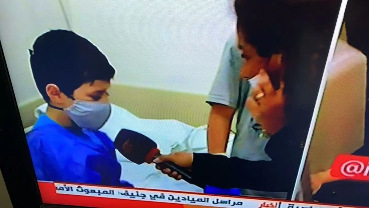 گفتگوی زنده المیادین با مسافر نوجوان پرواز ۱۱۵۲