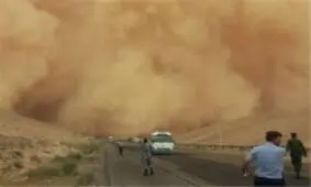 فیلم/ طوفان وحشتناک در سیستان و بلوچستان