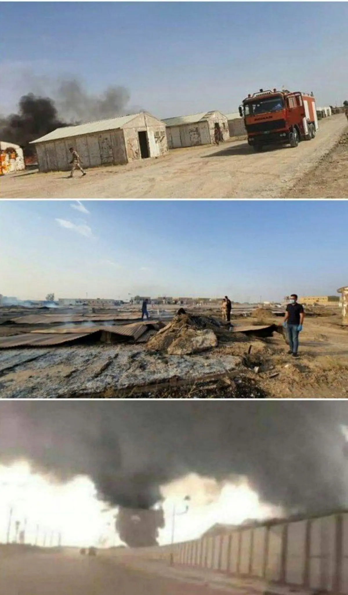 انهدام آشیانه جنگنده های آمریکایی در حمله موشکی به پایگاه بسمایه در عراق